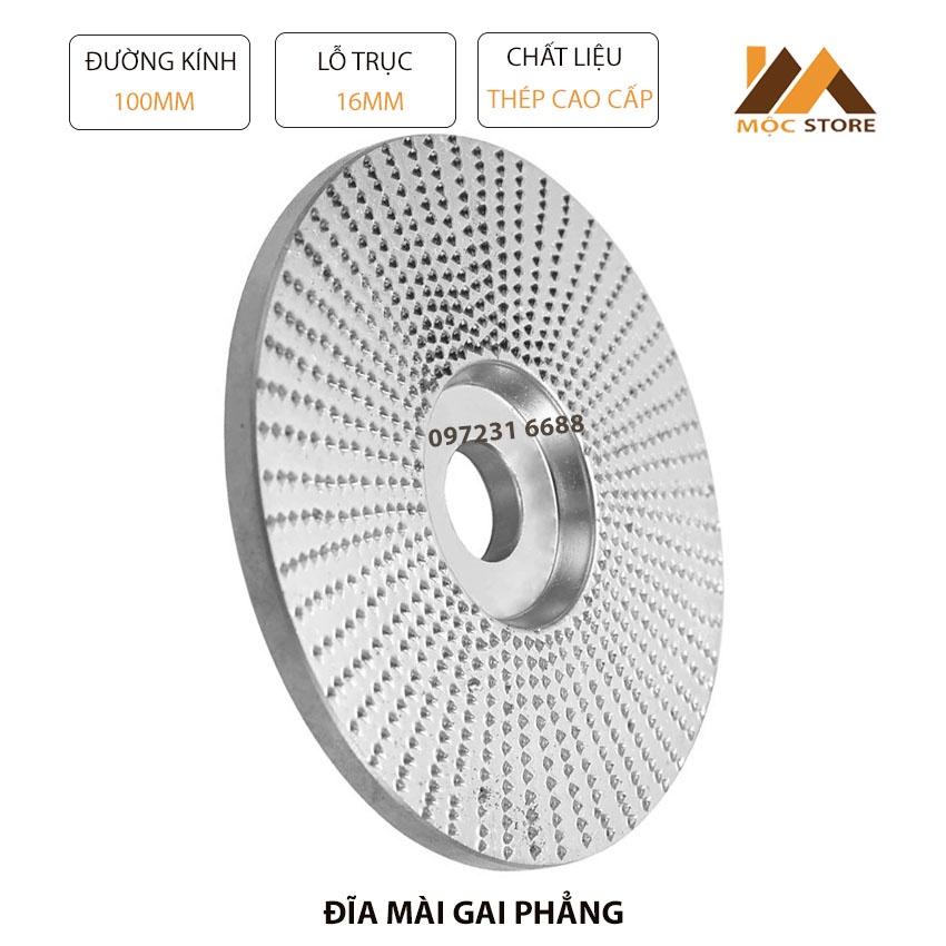 Đĩa Chà Gỗ Gai Phẳng - Đĩa Chà Nhám Gỗ Đa Năng, Dụng Cụ Mài Phá Gỗ Tay Vịn Cầu Thang, Tượng Gỗ