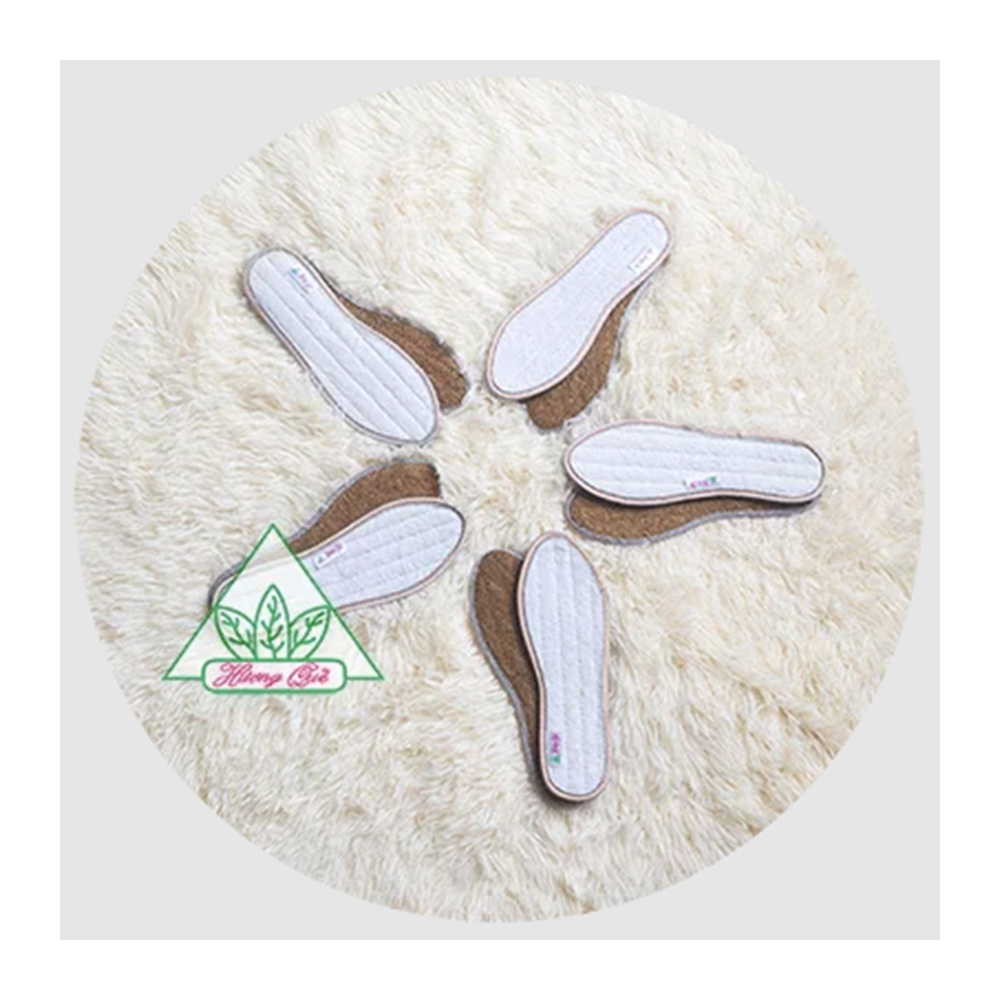 Lót giày xơi dừa - sợi bông Hương Quế CI-09 làm từ xơ dừa - sợi bông - vải cotton giúp êm chân - khử mùi và cải thiện sức khoẻ