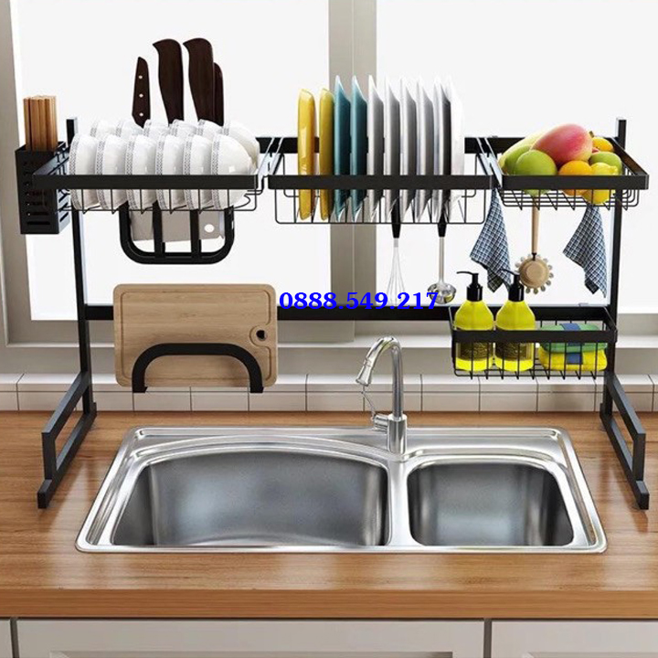 Kệ Úp Bát Đĩa .Kệ Úp Chén Đĩa 2 Tầng Đa Năng