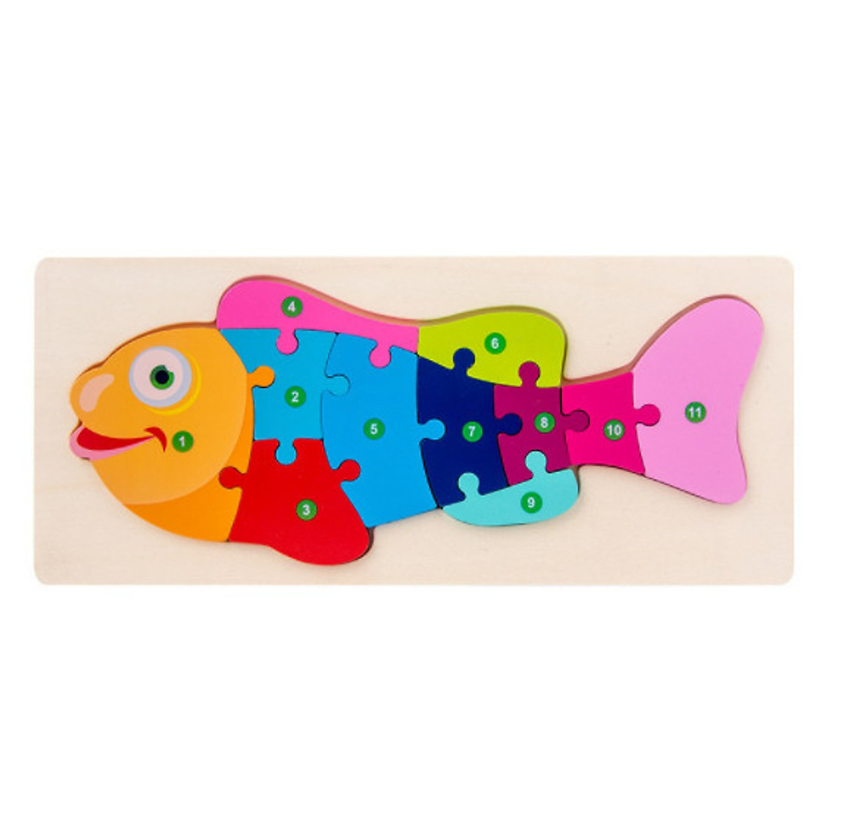 Đồ Chơi Trẻ Em Asstar, Combo 5 Đồ Chơi Bộ Tranh Ghép Hình, Xếp Hình Gỗ Nổi 3D Gồm 10 Số Giúp Bé Phát Triển Tư Duy