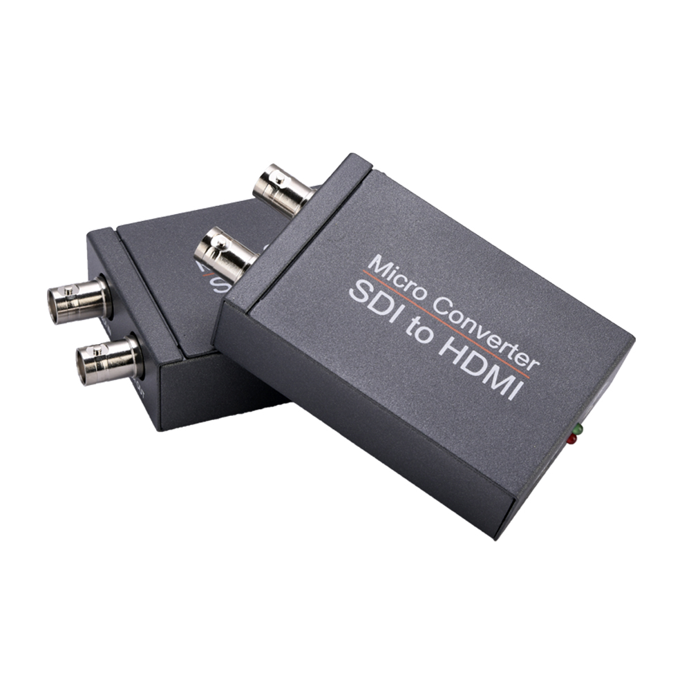 Bộ chuyển đổi NK-M008 Micro SDI SDI sang HDMI / SDI sang SDI 2 định tuyến Đầu ra Mini HD 1080P Bộ chuyển đổi USB Powered