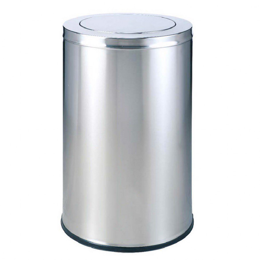 Thùng Rác Inox Nắp Lật - Ø480 X 830H