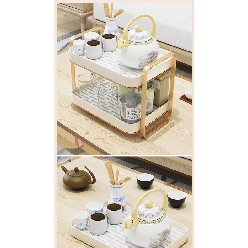 Khay đựng ly cao cấp phong cách châu âu, kích thước 35x28x25 cm