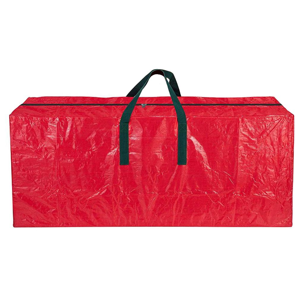 Christmas Xmas Tree Storage Zip Bags Holiday Storage Tote Red_165x76x38cm