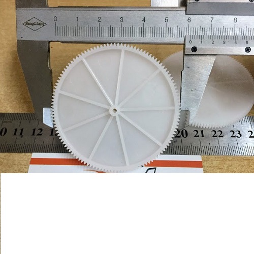 Bánh răng nhựa 120 răng lỗ trục 1.9mm dùng chế tạo đồ chơi