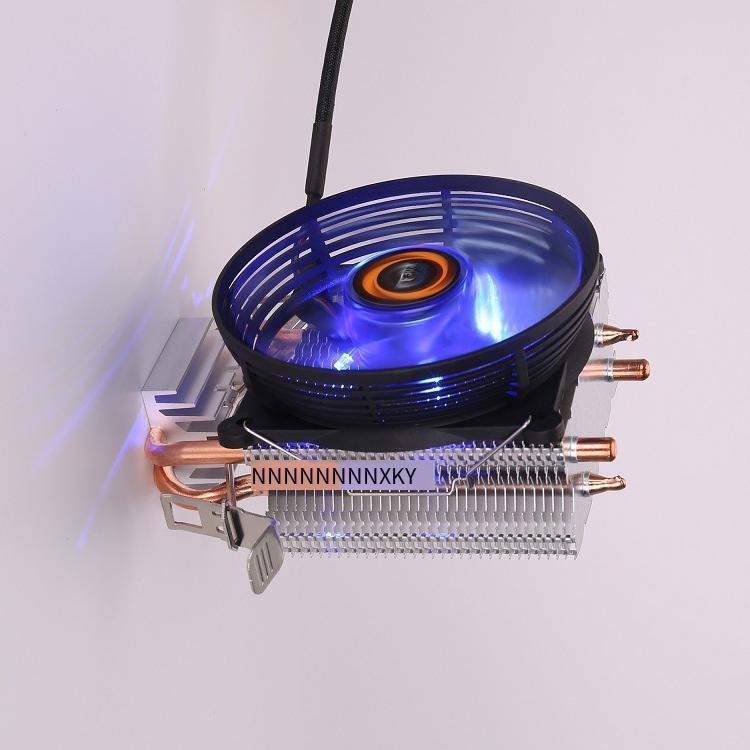 Giao Hàng Nhanh Đu Quay Mini CPU Tản Nhiệt Cực CPU Glow 775AMD11501 Quạt Máy Tính Ống Dẫn Nhiệt Bằng Đồng