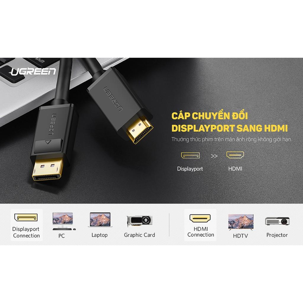 Hình ảnh Dây cáp DisplayPort sang HDMI hỗ trợ phân giải 1920x1200 UGREEN DP101 - Hàng chính hãng