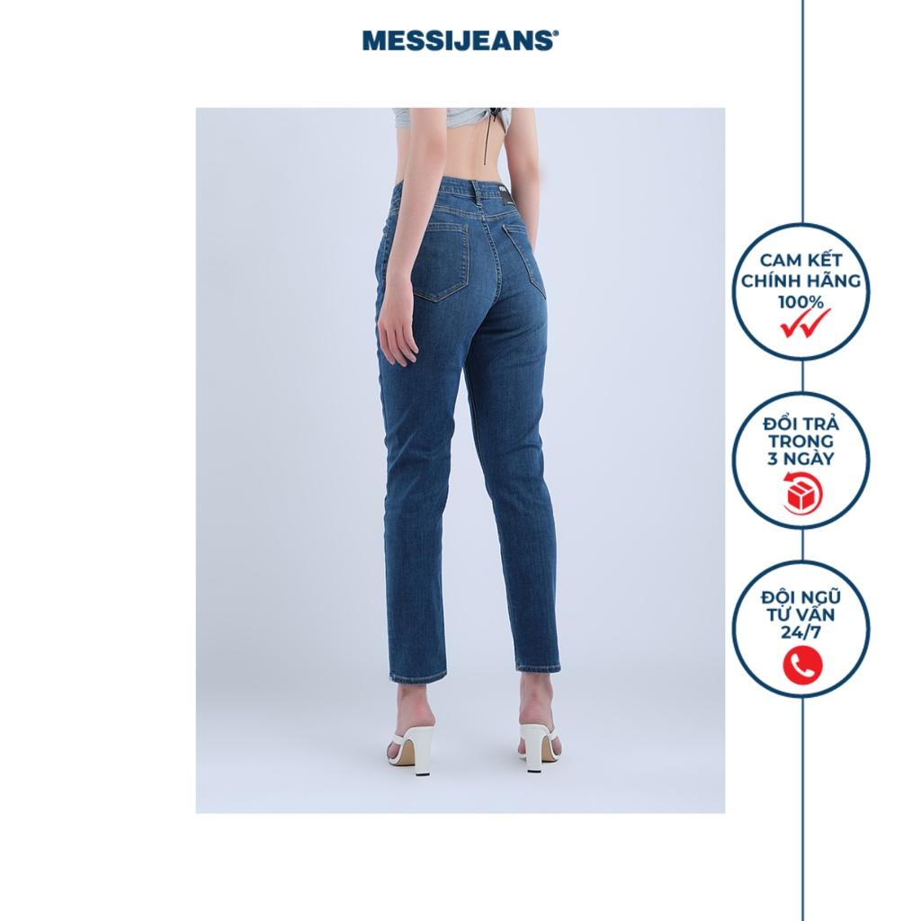 Quần jeans nữ ống ôm dài 9 tấc MESSI WJF0154-21