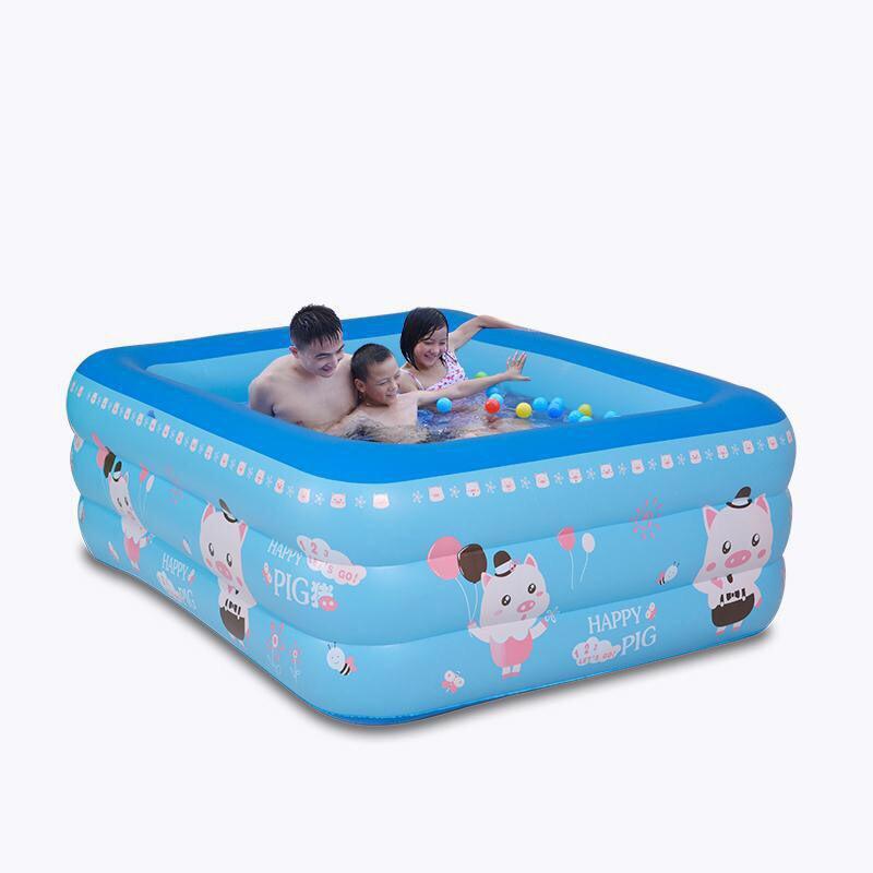 Bể bơi cỡ đại cho bé tập bơi tại nhà (XANH DƯƠNG) 2m1