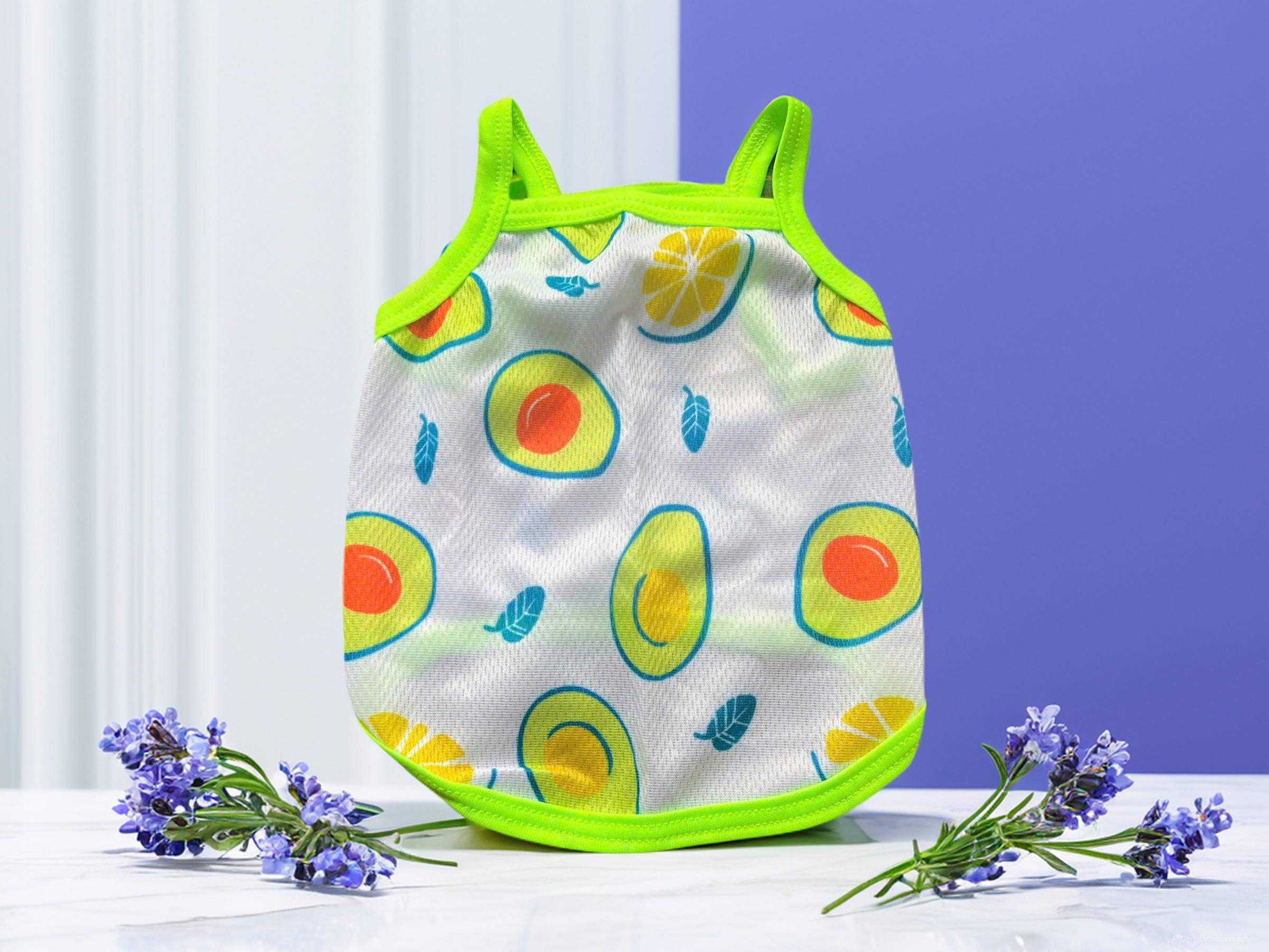 ÁO THUN HAI DÂY QUẢ BƠ THÔNG HƠI SIÊU CUTE TỪ 1-7.5KG DÀNH CHO THÚ CƯNG CHÓ MÈO