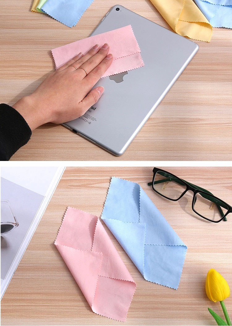 Set 5 khăn lau kính mắt, vải lau kính, đồng hồ điện thoại cotton thoáng khí PK6