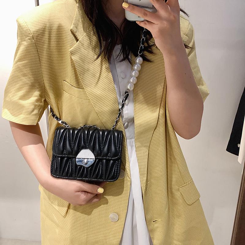 Thương Hiệu Mini Túi Vuông Cho Nữ Dây Đính Ngọc Trai Túi Da Cao Cấp Túi Và Ví Cầm Tay Sang Trọng Thiết Kế Đeo Túi