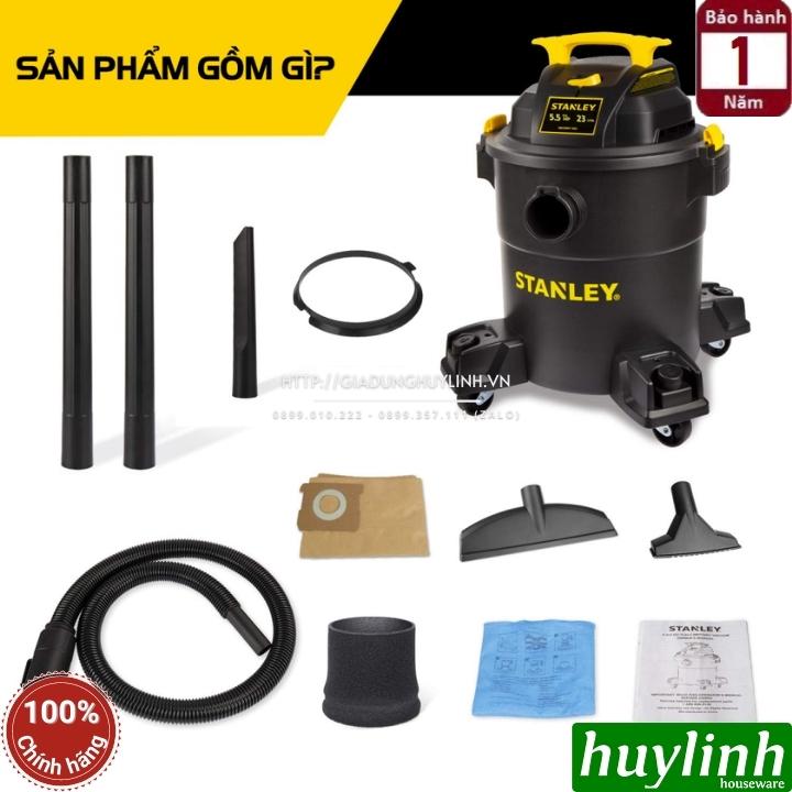 Máy hút bụi 3 chức năng Stanley SL19417P-6A - 23 lít [5.5HP] - 4000W - Hút bụi khô ướt và thổi bụi - Thùng nhựa - Hàng chính hãng