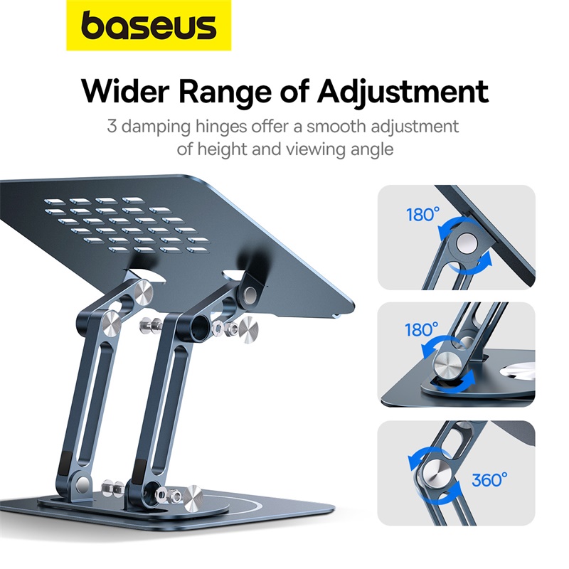 Đế Đỡ Laptop/Tablet Baseus UltraStable Pro Series Rotatable and Foldable Laptop Stand (Hàng chính hãng)