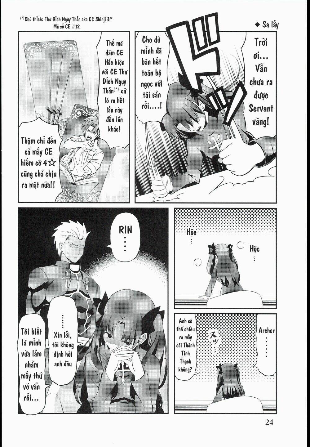 saber-san chơi fgo! chapter 1 26