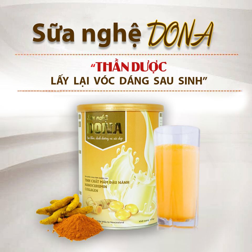 5 hộp sữa nghệ DONA