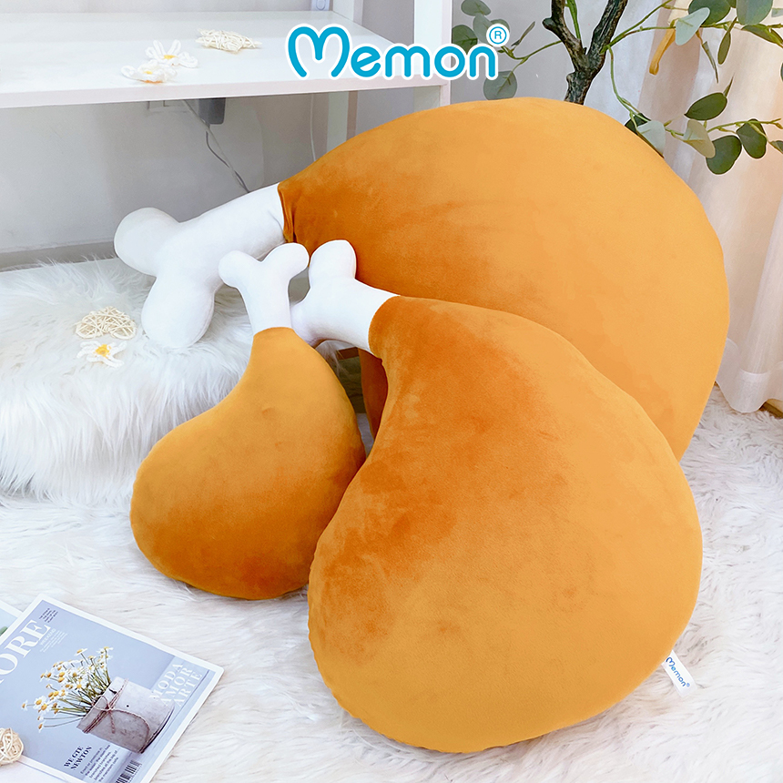 Gấu Bông Gối Ôm Hình Chiếc Đùi Gà Cao Cấp Memon