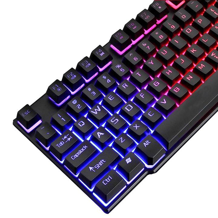 Bộ bàn phím giả cơ R8 1822 + Chuột Game và Tai Nghe Led HS + Kèm Lót Chuột Lớn