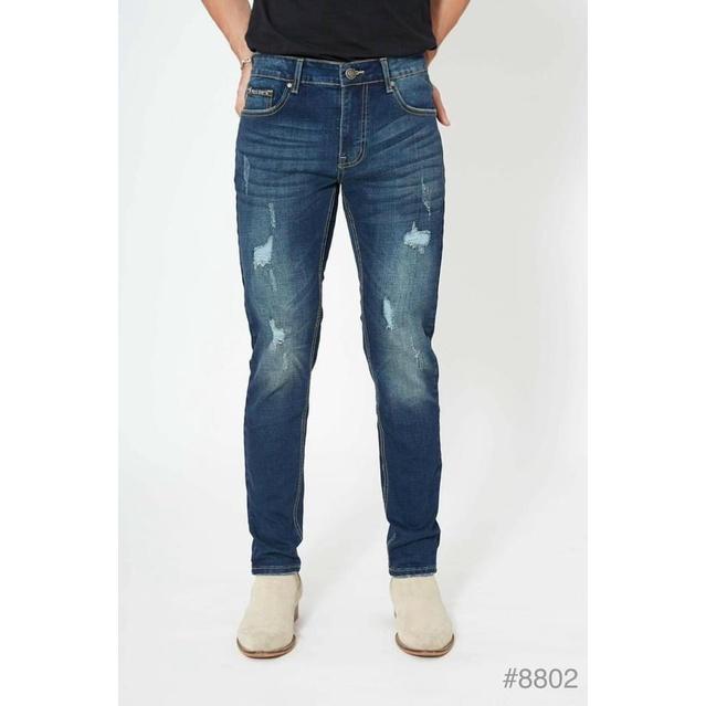 Quần jeans nam xước rách ôm dáng ROCK STAR