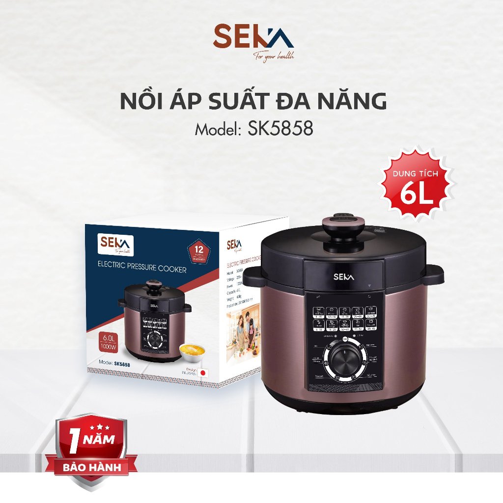 Nồi Áp Suất Điện Đa Năng SEKA SK5858 - Hàng Chính Hãng