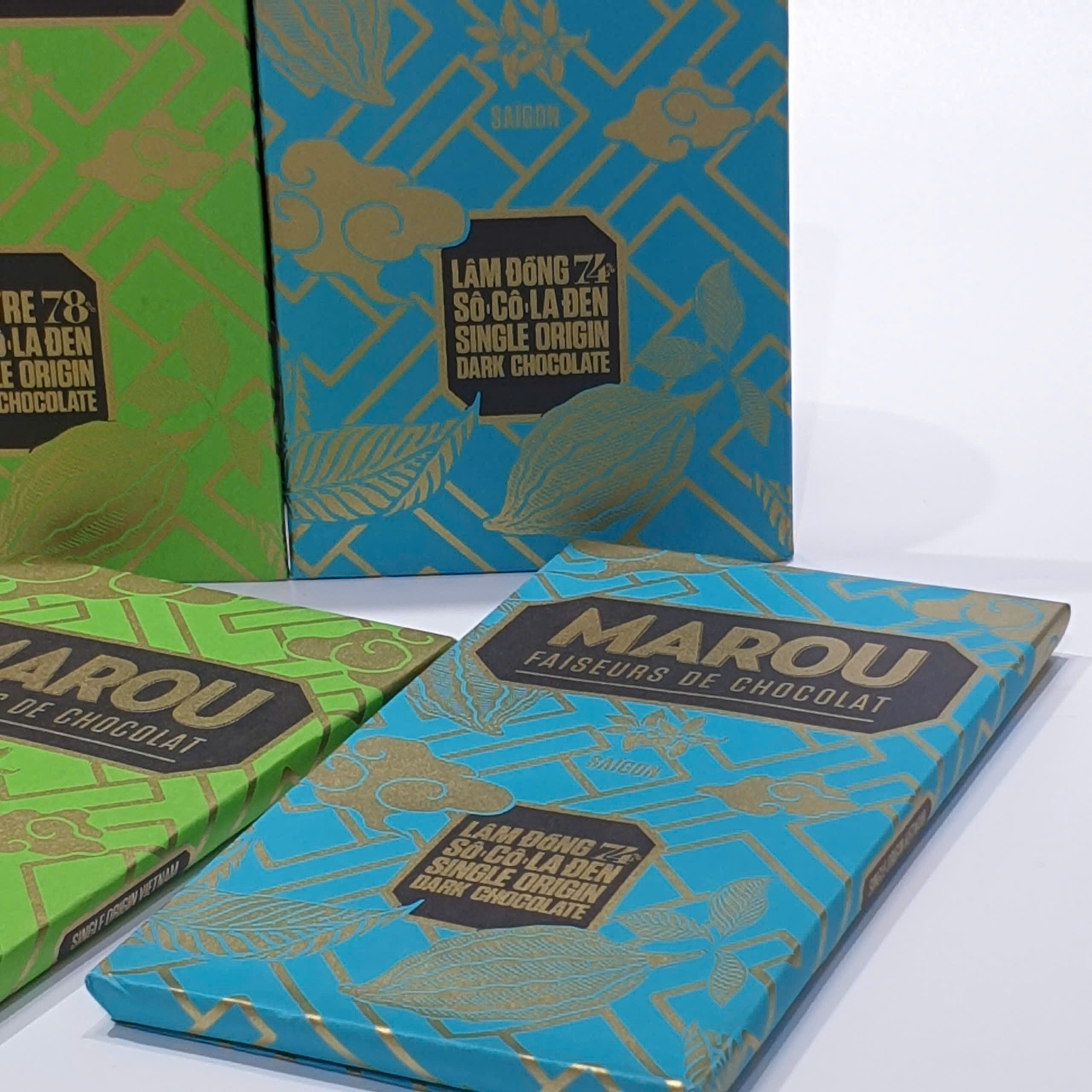Sô cô la Lâm Đồng 74% - Marou Chocolate Lam Dong - 80g