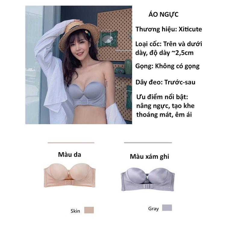 Áo lót nữ AL2A nâng ngực tạo khe, chống tuột, áo ngực nữ sexy bikini ngoài trời hoặc mặc trong mẫu mới