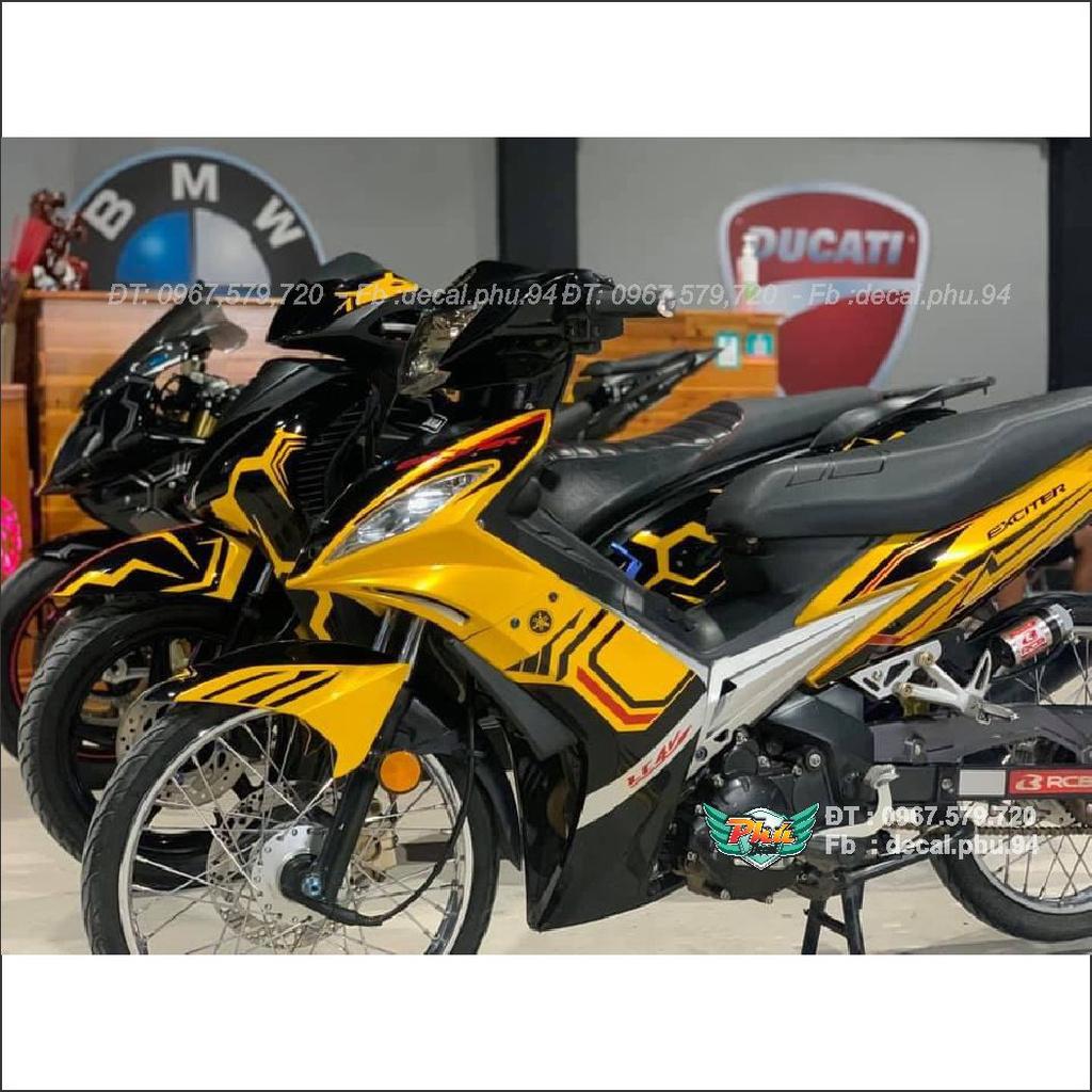 Tem Rời Exciter 2006-2010 vàng đen  -1