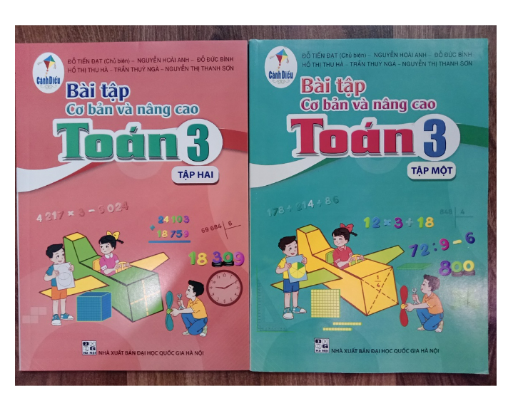 Sách - Combo Bài tập cơ bản và nâng cao toán 3 tập 1 + 2