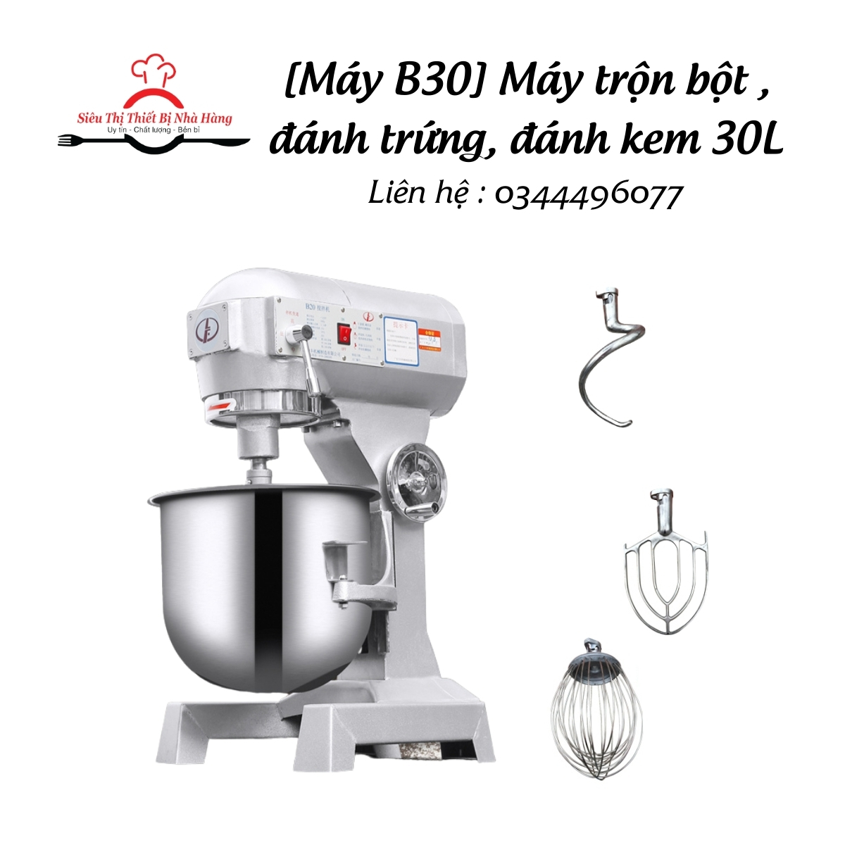 MÁY TRỘN ĐA DỤNG B30 - Máy trộn bột, đánh trứng, đánh kem