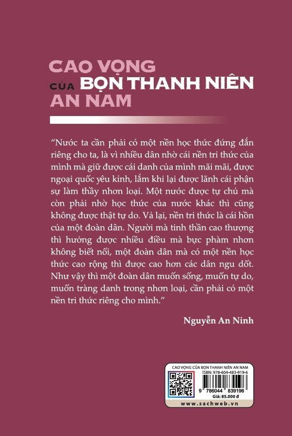 Cao vọng của bọn thanh niên An Nam