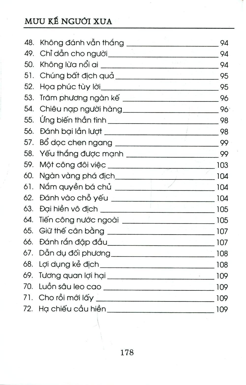 Mưu Kế Người Xưa