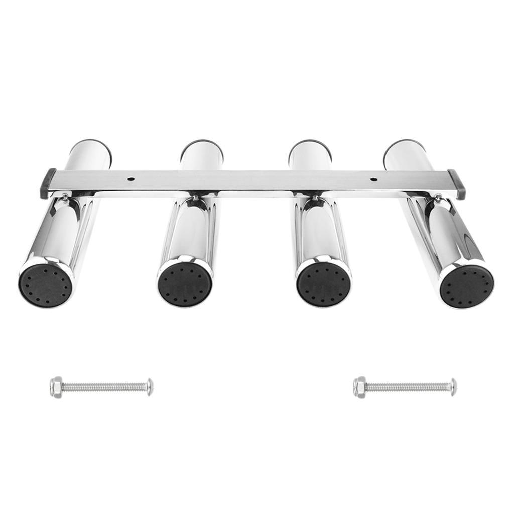 4pcs/set Stainless Steel Fishing Rod Holder Kayak Marine Boat Fish Pole Rack