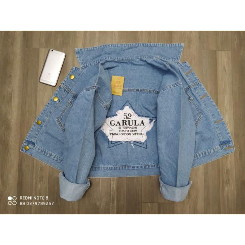 Áo khoác jeans nữ hình ngôi sao