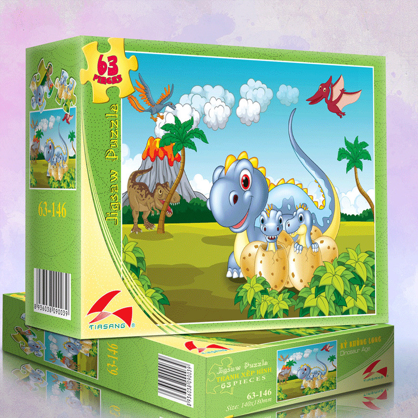 Tranh xếp hình Tia Sáng Kỷ khủng long