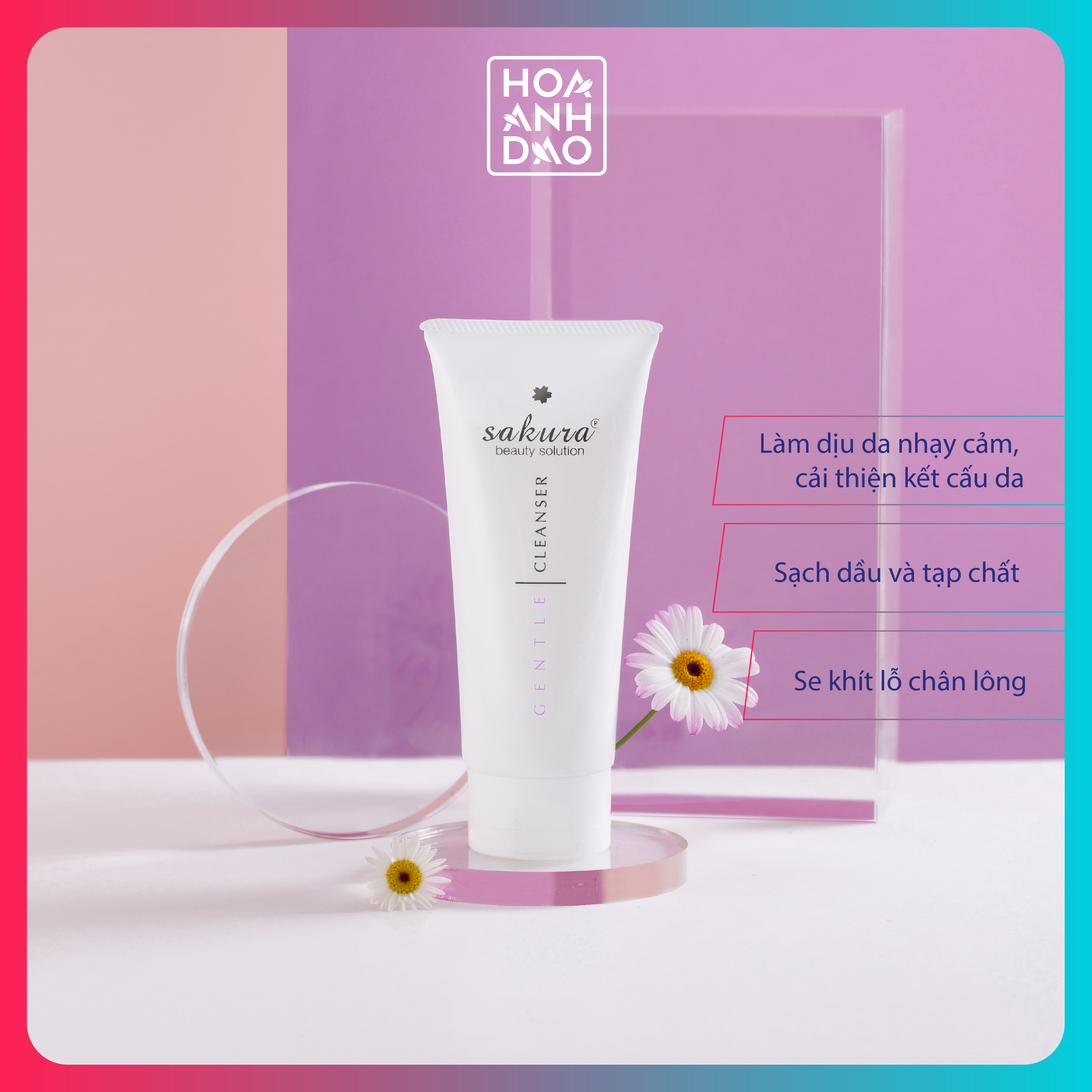 Sữa rửa mặt dành cho da nhạy cảm Sakura Gentle Cleanser