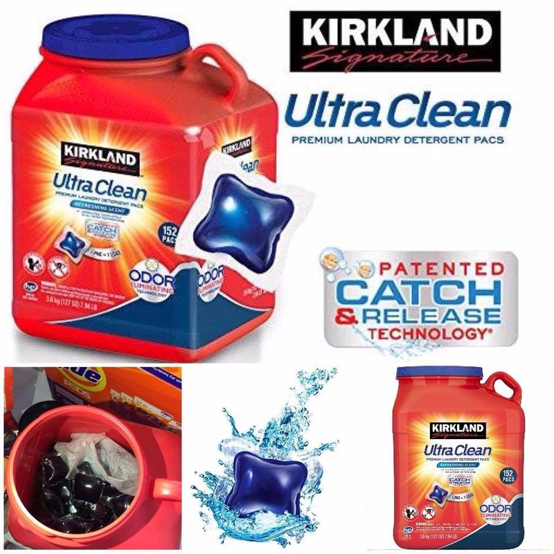 Viên Giặt Kirkland Signature Ultra Clean 152 Viên Của Mỹ - Mẫu mới