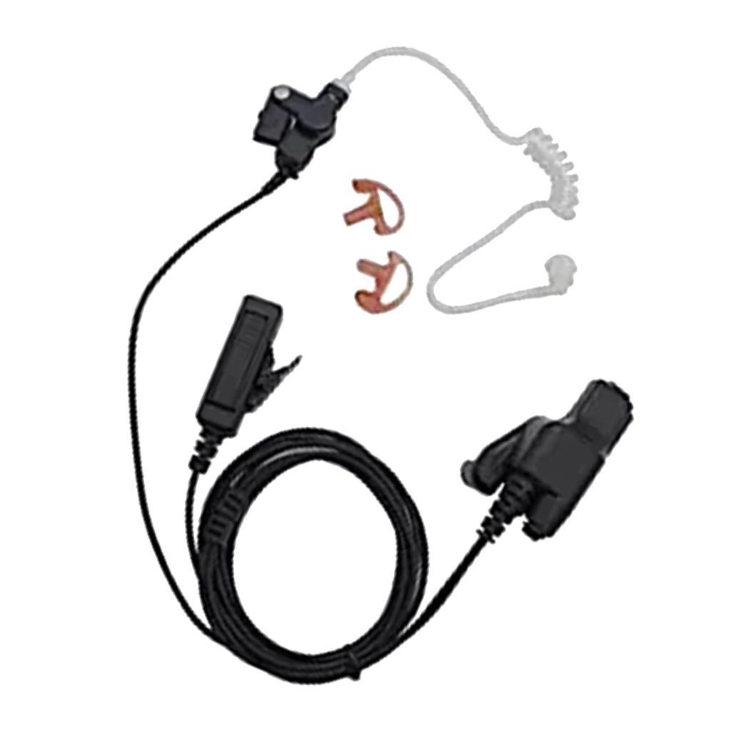 New Replacement Earpiece  Acoustic Tube Headset PTT built-in Mic