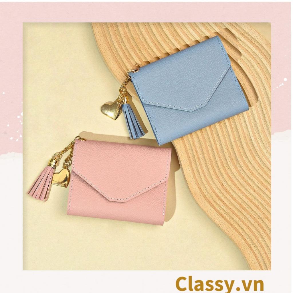 Ví nữ Classy mini cao cấp ngắn cute dễ thương nhỏ gọn bỏ túi thời trang