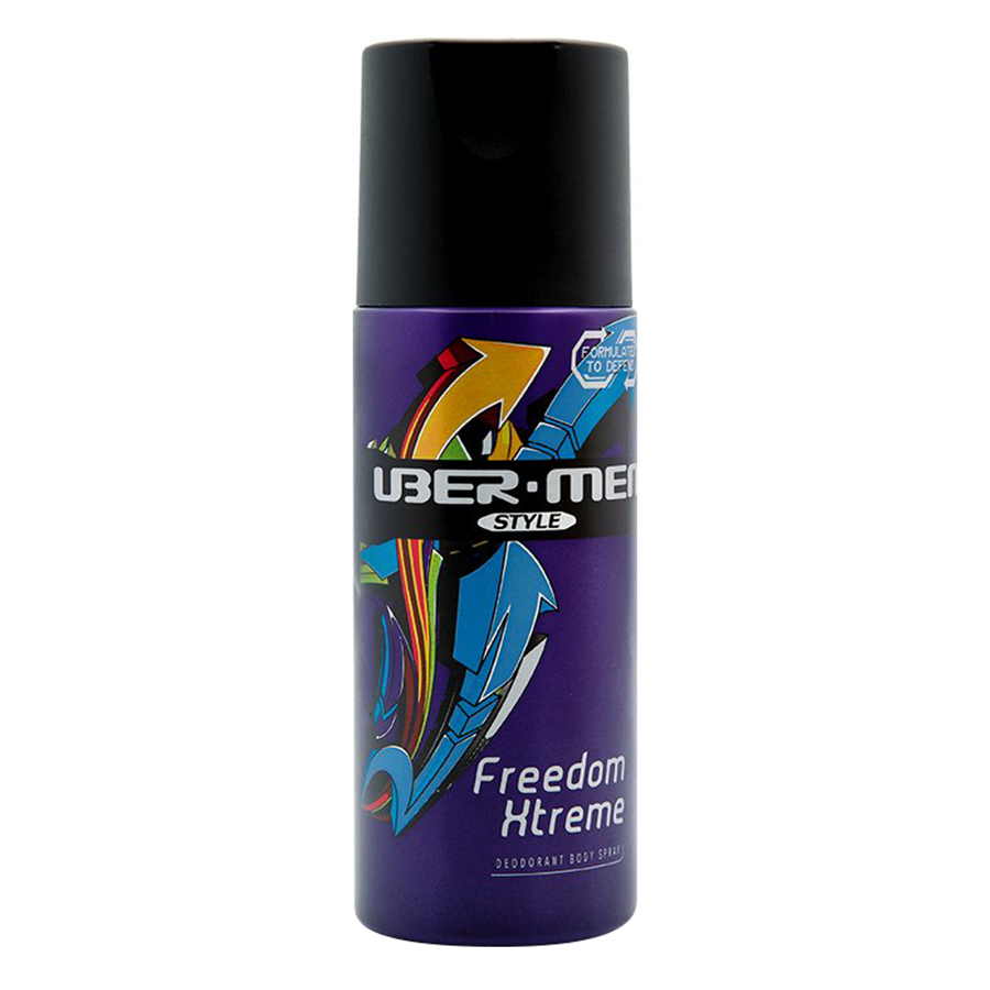 Xịt Ngăn Mùi Toàn Thân Ubermen Style Freedom Xtrem3 (125ml)