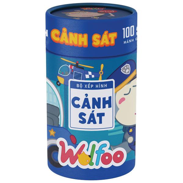 Bộ Đồ Chơi Ghép Hình Gỗ Wolfoo - Cảnh Sát