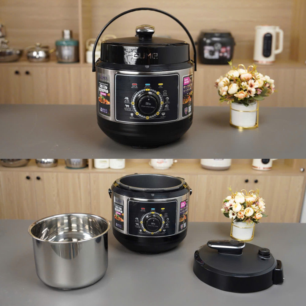 Nồi áp suất điện đa năng Gu Me Hàn Quốc GM-PC2838 dung tích 6L, công suất 1000W - Hàng chính hãng