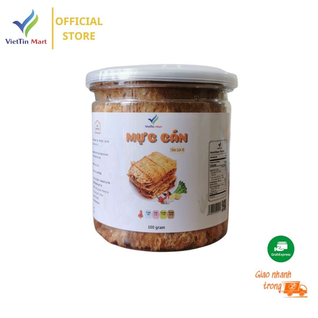 Mực Tẩm Nguyên Con Nha trang Viettin Mart 100g