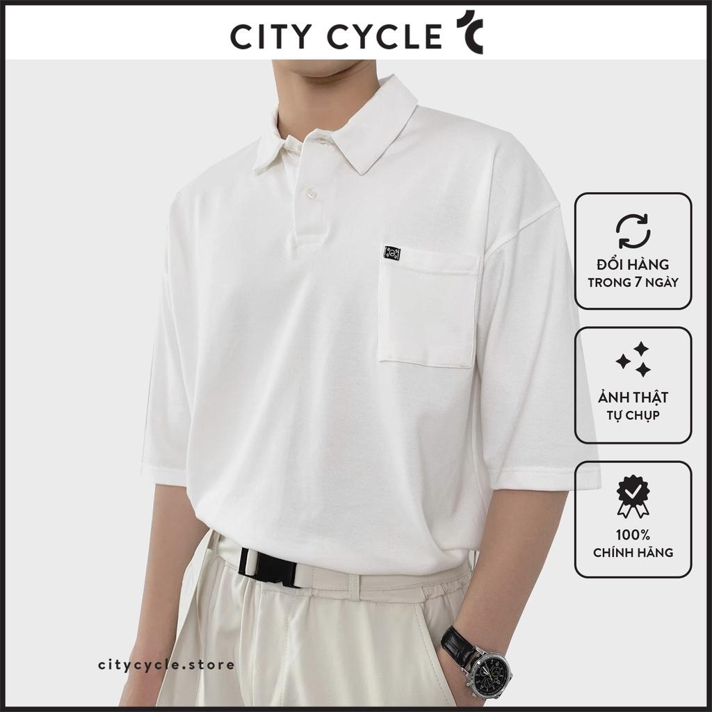 Áo polo nam nữ City Pocket - Áo thun nam có cổ Unisex form rộng Local Brand