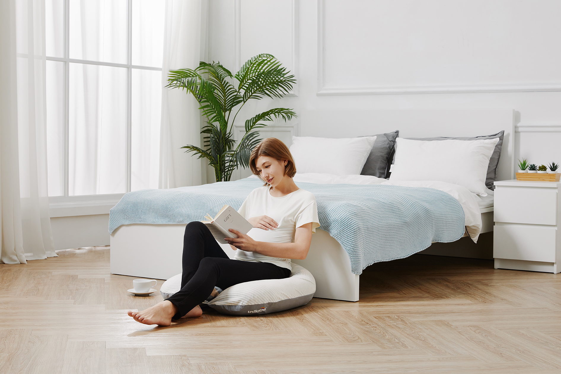Unilove Vỏ gối thay thế gối đa năng 7 trong 1 Hopo tiện lợi cho mẹ bầu và em bé