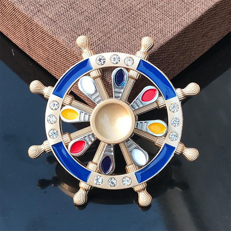 SPINNER Con quay HÌNH ĐẦU LÂU thép 2 tầng 2 chế độ quay kép