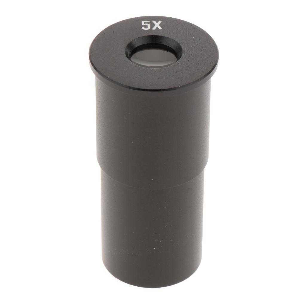 1pc H5X Microscope Eyepiece Lens for Biological Microscope 23.2mm - Black
