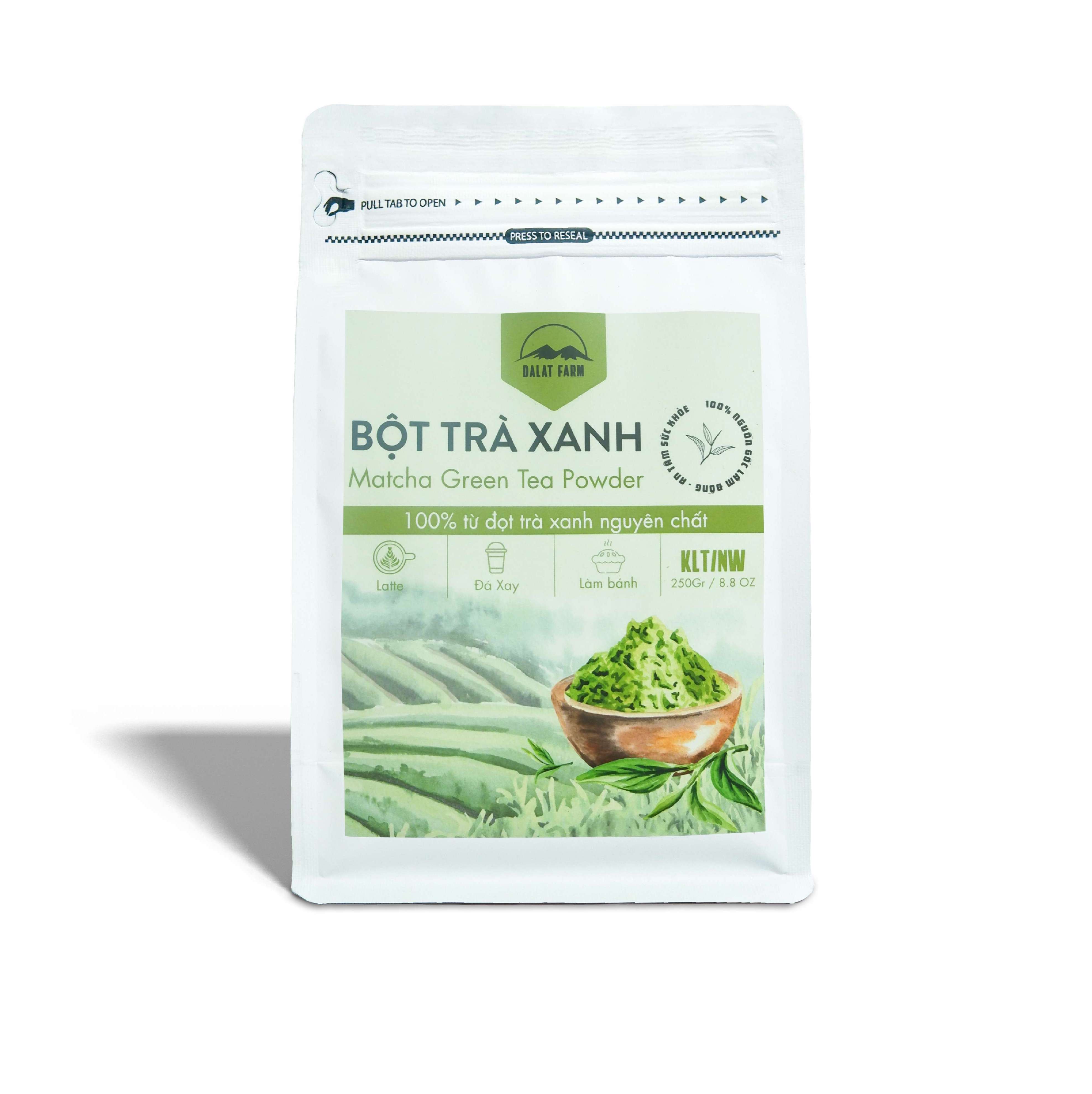 Bột Matcha Trà Xanh Dalat Farm - Túi 250Gr