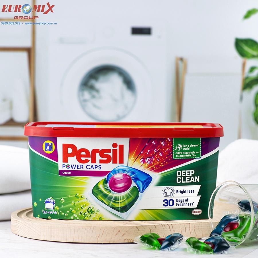 Viên Giặt Xả Persil Power Caps 14 Viên Color