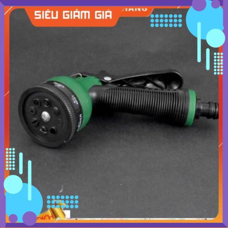 Vòi xịt rửa xe,Vòi phun nước tưới cây tăng áp thông minh 8 chế độ 815621