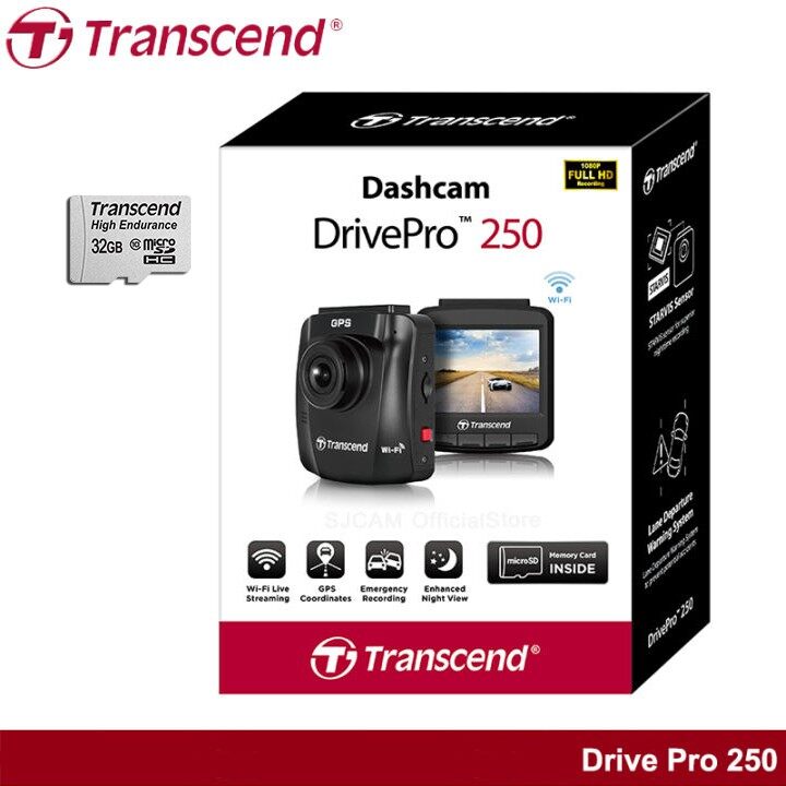 Camera Hành Trình Transcend DrivePro 250 TS-DP250A-32G - Hàng Chính Hãng